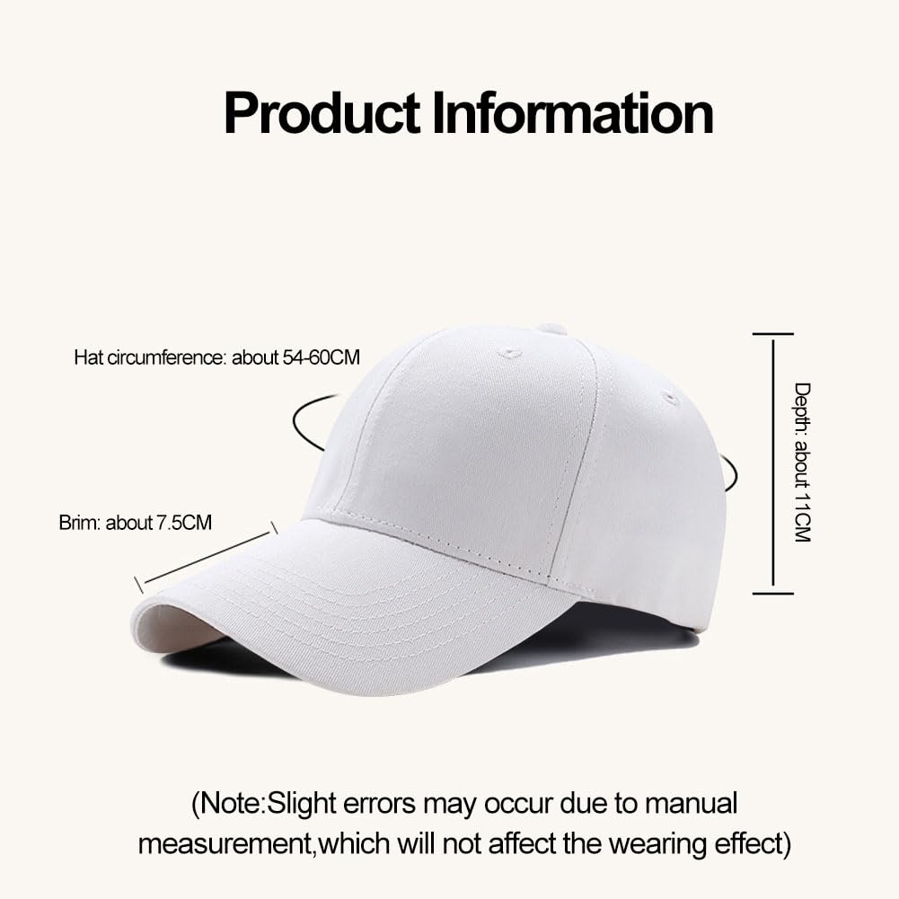 Rakiuty Women Men Baseball Cap Baseball Cap Adjustable Breathable Baseball Cap Sports Hat - 1