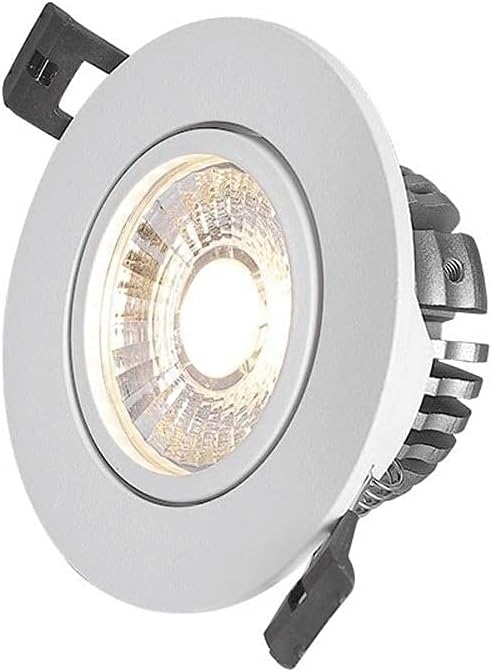 Recessed 3W5W7W10W12W15W20W Modern Simple Aluminum Adjustable Angle LED Downlight COB Interior Decorative Lighting Embedded Ceiling Panel Lamp Commercial Use Round Recessed Spotlight Flood Light