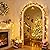 JMEXSUSS Warm White Indoor String Lights for Bedroom, Christmas String Lights 8 Modes Twinkle Fairy Lights Plug in, 33ft 100 LED Christmas Lights Outdoor Waterproof