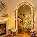 JMEXSUSS 100 LED Warm White Christmas Lights, 8 Modes Christmas Tree Lights Plug in, Indoor String Light Bedroom 33ft Connectable Fairy Twinkle Light Outdoor for Home Garden Xmas Tree Decor