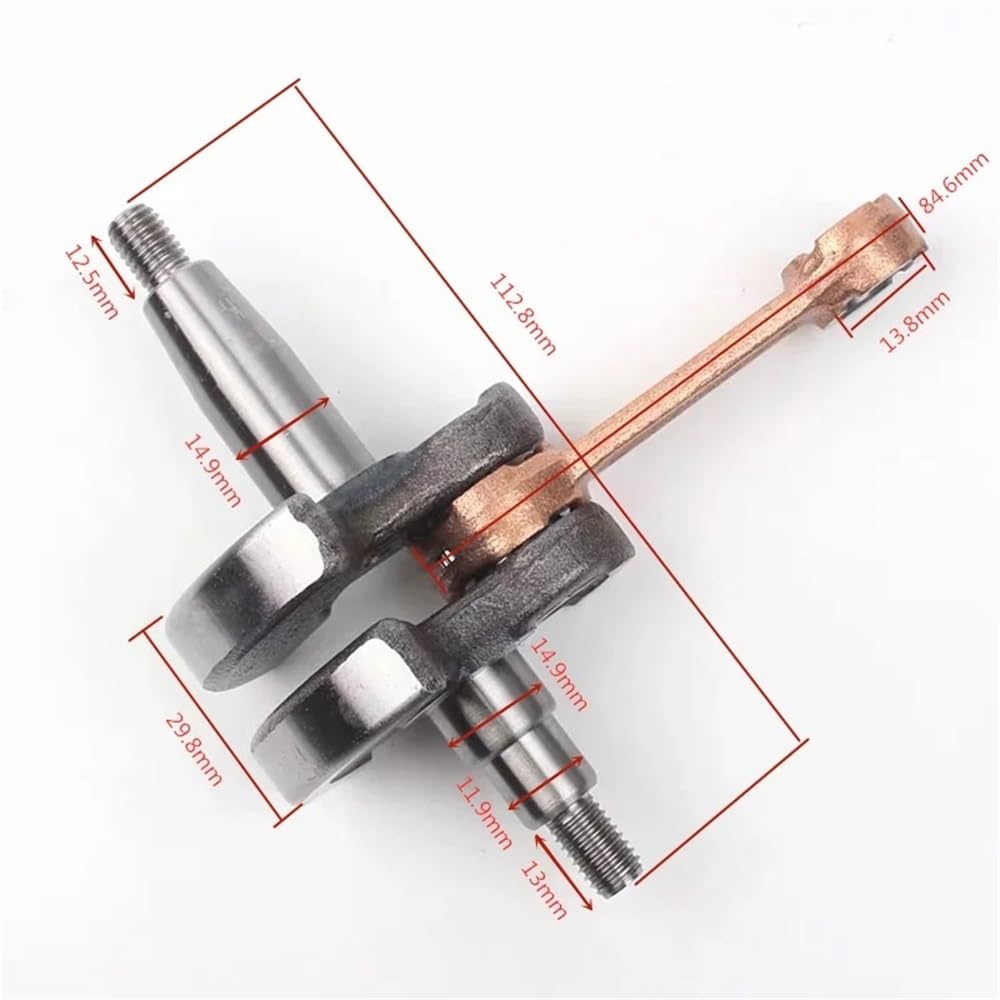 Cigüeñal for desbrozadora/cortacésped Compatible con 1E44F-5 52CC