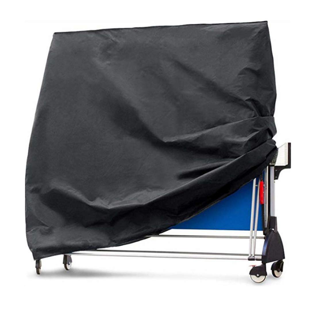 Copertura per tavolo da ping pong, impermeabile, antivento, anti UV, resistente, in tessuto Oxford, per interni, esterni, patio, cortile, nero, 170 x 70 x 190 cm