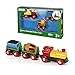 BRIO World - 33319 - Train de Marchandises avec Lumière - Train électrique avec fonction lumineuse - Pour circuit de train en bois - Jouet pour garcons et filles dès 3 ans