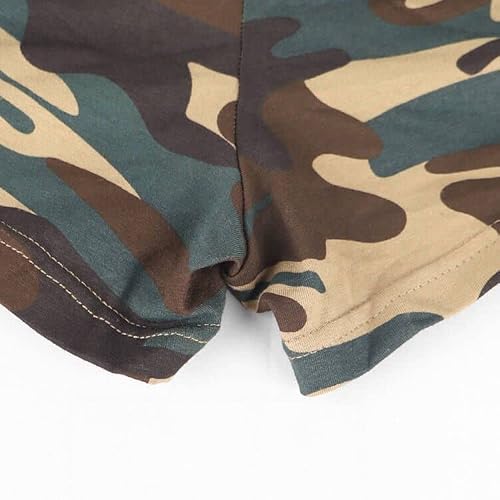 Jeeing Gear Men's Bodybuilding Gym Workout Fitness Shorts 3" Inseam Inch Cotton Without Pocket, Camouflage, Size Xl #TOP4
