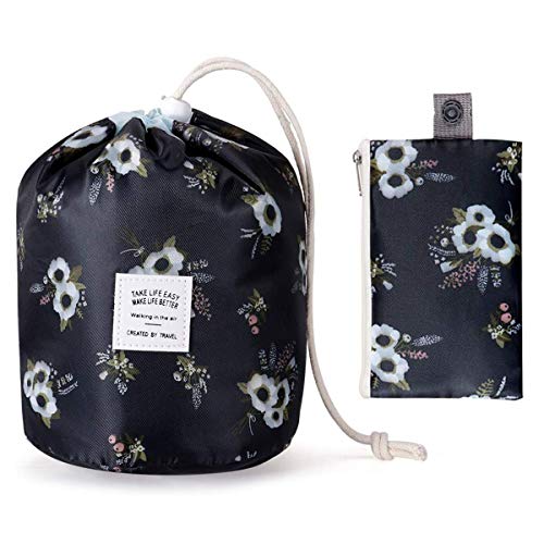 2 PCS Kawaii Makeup Bag Drawstring Makeup Bag Organizer Cute Makeup Bag Small Makeup Bag for Purse Travel Makeup Bag for Women Scrunch Sac Makeup Bag