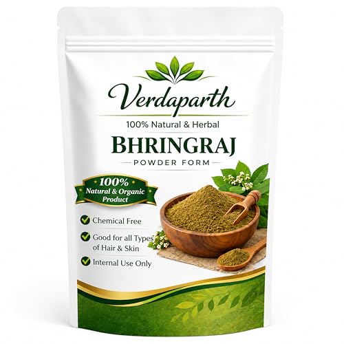 Image of Bhringraj Powder for Hair Growth & Hair Fall Control | 100% Pure & Natural Ayurvedic Powder | Helps Reduce Dandruff & Strengthen Hair | Herbal Hair Care for Men & Women (500g)