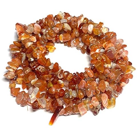 31 inches Chip Stone Loose Gemstones Beads Drilled Strand for Jewelry Making (Red Agate) Cover