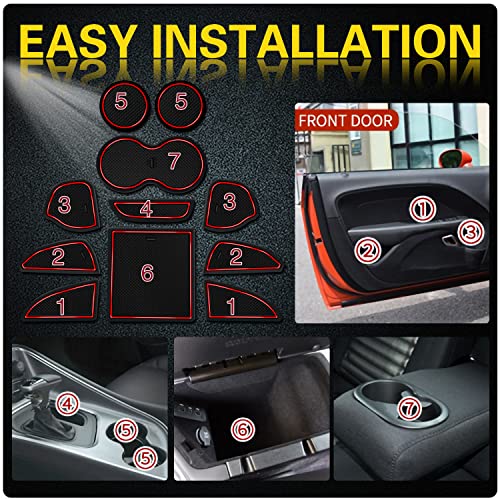 Piezas para Interior Antipolvo para Dodge Challenger 2015-2024 miniatura 6