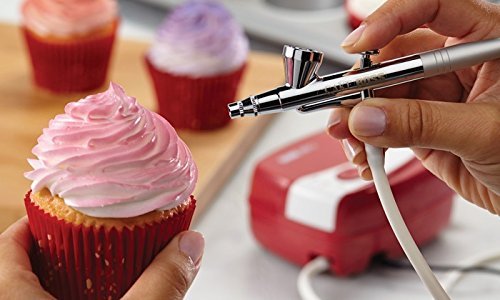 SWARN Multipurpose Air Brush Paint Spray Gun Kit with Compressor for Makeup/Nail Art/Tattoo Art/Cake/Painting and Other Art Work - Both Gun & Compressor Kit 3