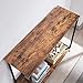 AMOAK Console Table, Sofa Table, Entryway Table, for Entryway, Living Room, 2-tie Shelf, Rustic Brown