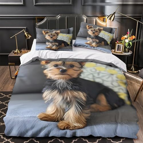 Housse de Couette Chiots 3D pour une Chambre Douce et Cocooning - 2