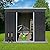 HOHFXM 6 x 8 FT Metal Outdoor Storage Shed Lockable Metal Garden Shed Steel Anti-Corrosion Storage House Storage shed with Lockable Door for Garden Patio Outdoor Storage Sheds Roof Black