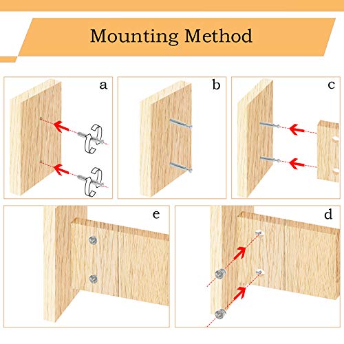 Flyshop 10 Sets Self-Tapping Furniture Cabinet Connector Connecting Fittings #261 (15 X 12Mm) Cam Lock With M6 Threaded 28Mm Length Dowel #TOP6