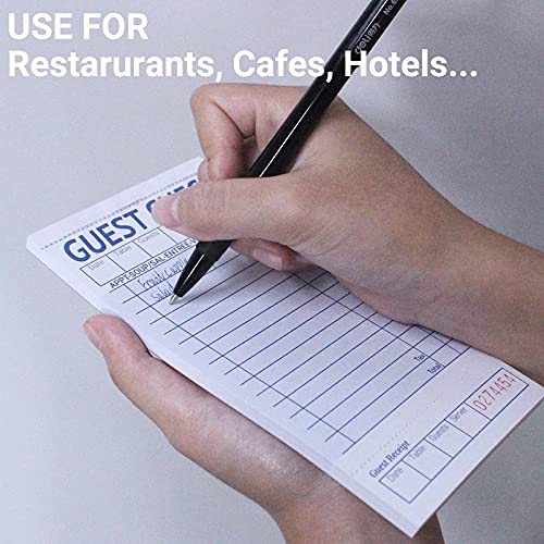 Carnet de commande serveuse restaurant bloc-notes de 15 lignes 24 pces