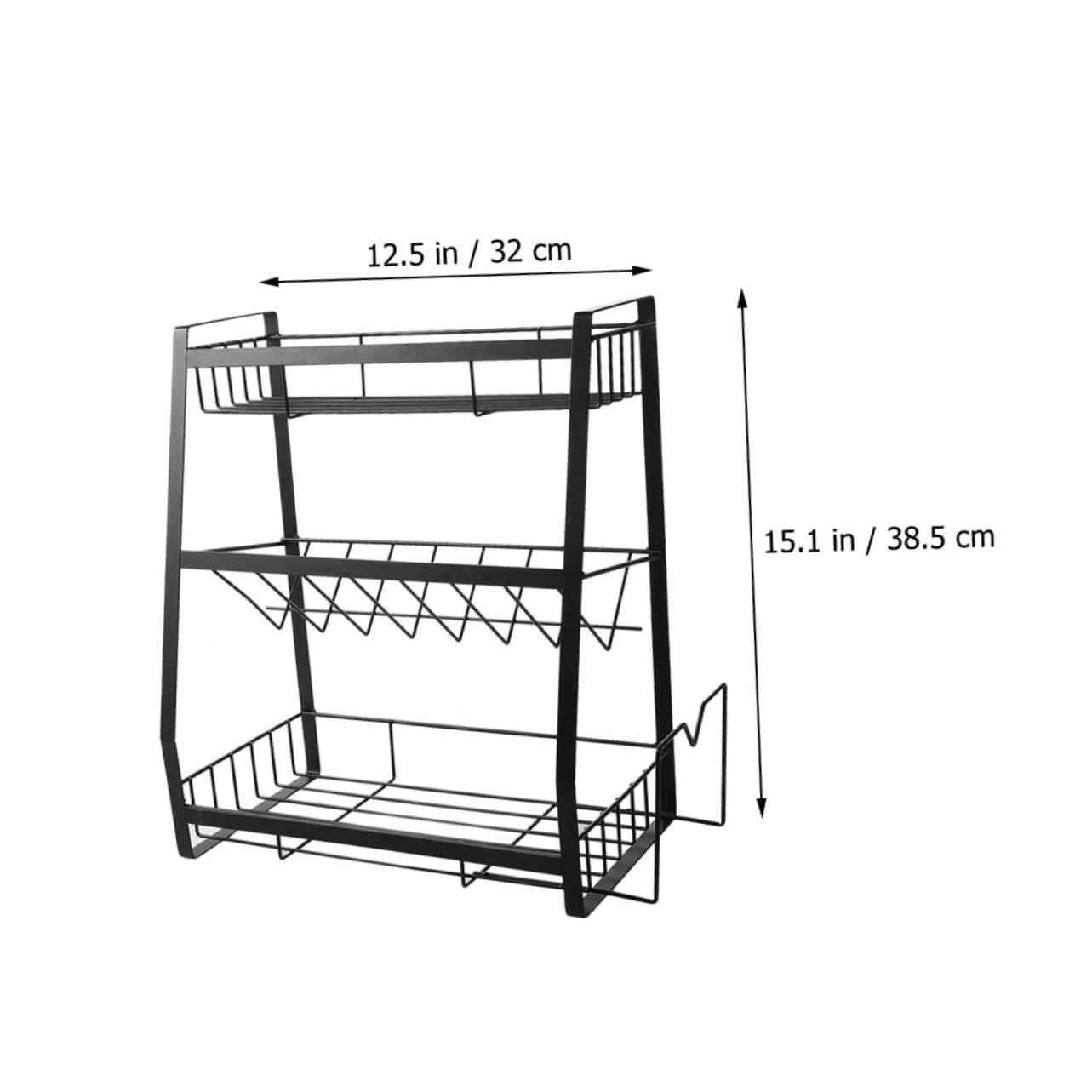Especiero De Hierro Duradero Estante De Utensilios De Cocina Estante De Condimentos
