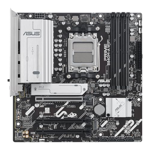 Prime B840M-A WiFi-CSM AMD AM5 B840 mATX Scheda madre, Advanced AI Ready, DDR5, PCIe 4.0 Ready, 3xM.2 Slot, Wi-Fi 6E, 2.5Gb LAN, DisplayPort, HDMI, USB 5Gbps Type-C, BIOS Flashback, Aura Sync - Scheda madre - Immagine 5