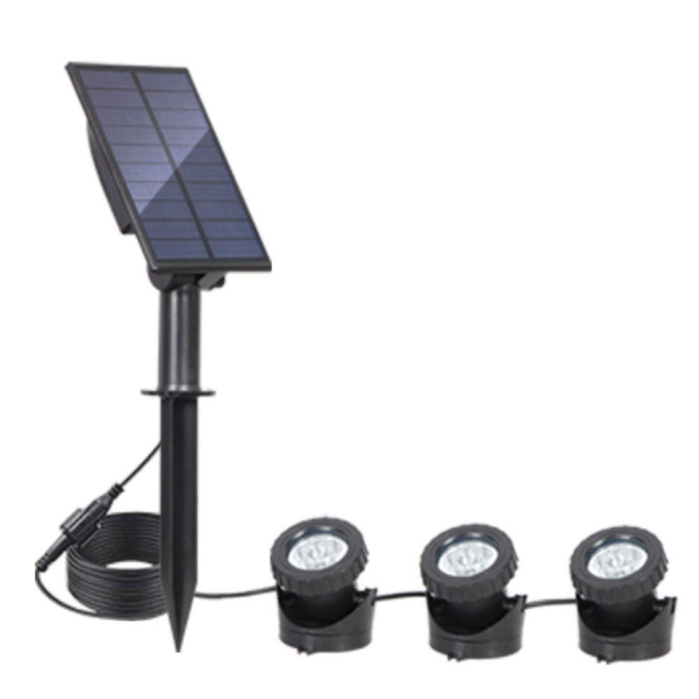 Luci dello stagno solare Luci dello stagno sommergibili Luci del paesaggio subacqueo IP65 Impermeabile per stagno Giardino Paesaggio Fontana Prato all'aperto