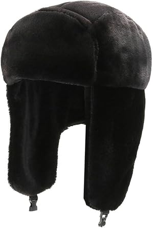 Warm Trapper Hats for Women Men Ushanka Hat Aviator Hat with Ear Flap Russian Hat for Cold Weather Winter Faux Fur Cap