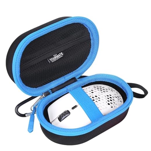 Tourmate Storage Case for Glorious/TMKB Falcon M1SE/HyperX Gaming Wireless Mouse, Model O/D RGB Mouse with Lights Hard Travel Case, Protective Carrying Storage Bag(Only Box) (Black & Blue)