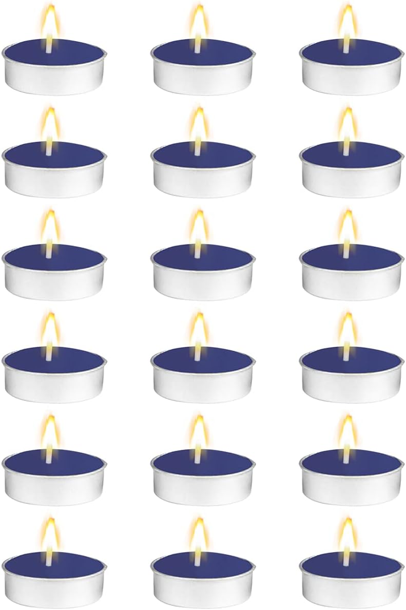 Wax Scented Tealight Candles Set, 18 Pcs, Lavender - Gift for Sister Brother Mother dad Friends