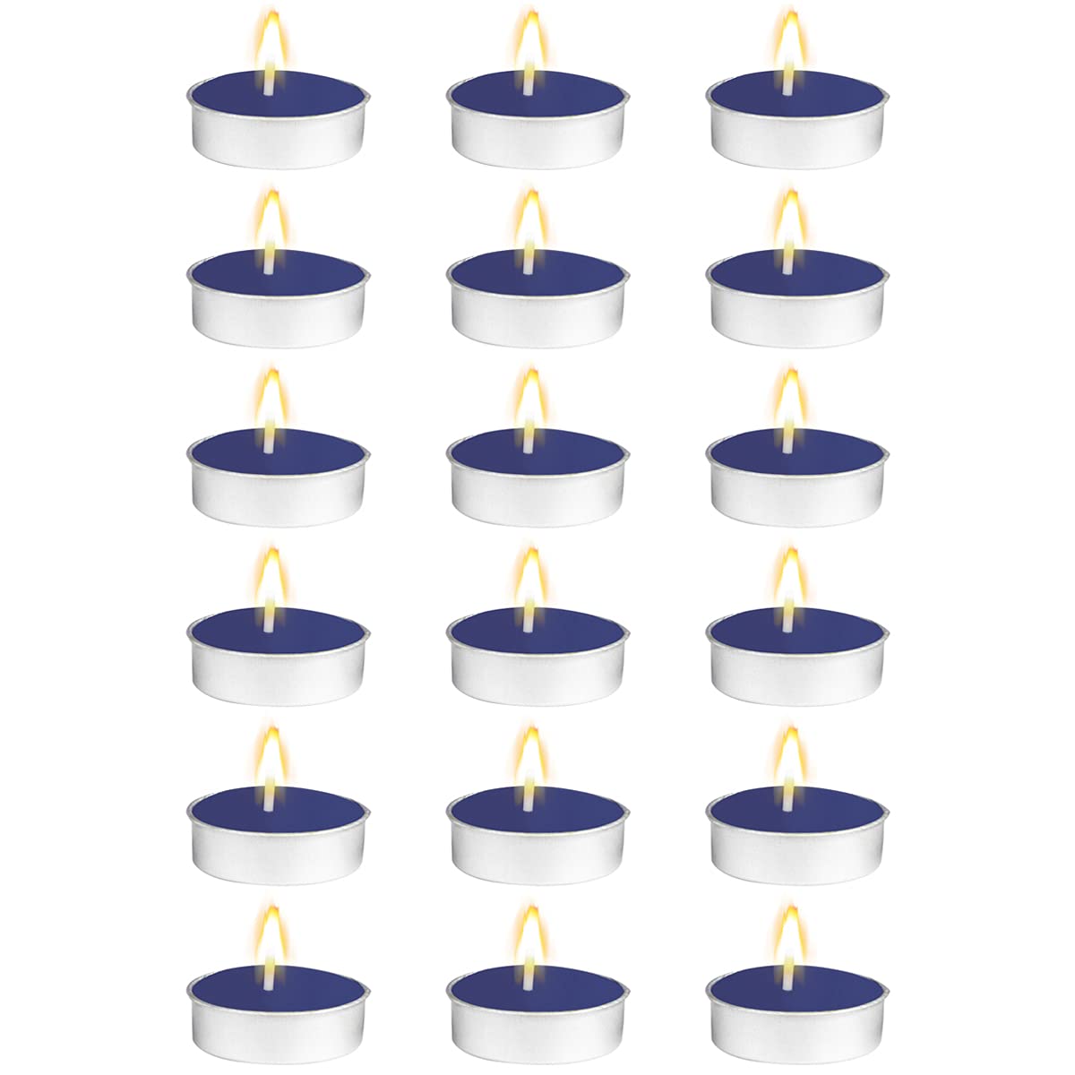 Kaameri Bazaar Wax Scented Tealight Candles Set, 18 Pcs, Lavender - Gift for Sister Brother Mother dad Friends