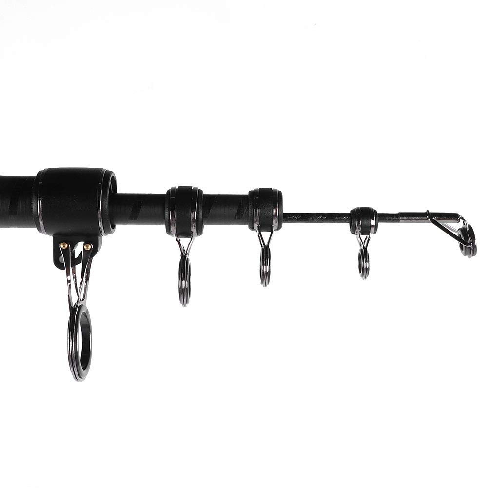 Canna da Pesca Telescopica in Fibra di Carbonio da 4,2 M Leggera e Resistente per la Pesca D'Acqua Dolce in Acqua Salata