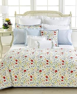 Georgica Garden Sanabel Blue Gingham KING Flat Sheet