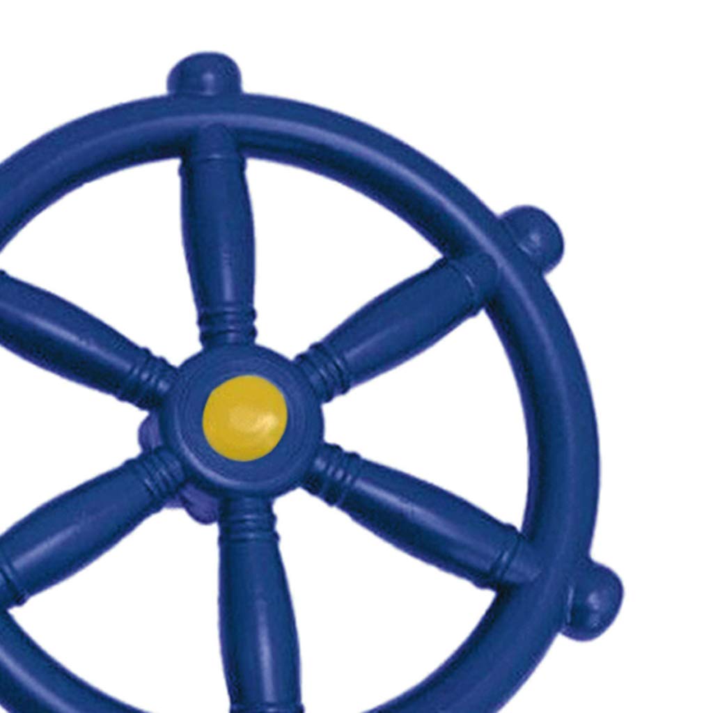 Amagogo Dekoratives Kinder Steuerrad, Steuerrad für Spielturm & Spielhaus, Kunststoff Piraten Steuerrad, Piraten-Lenkrad Steuerrad Spielturm Zubehör Steuerrad für Spielturm Abenteuerspielplatz