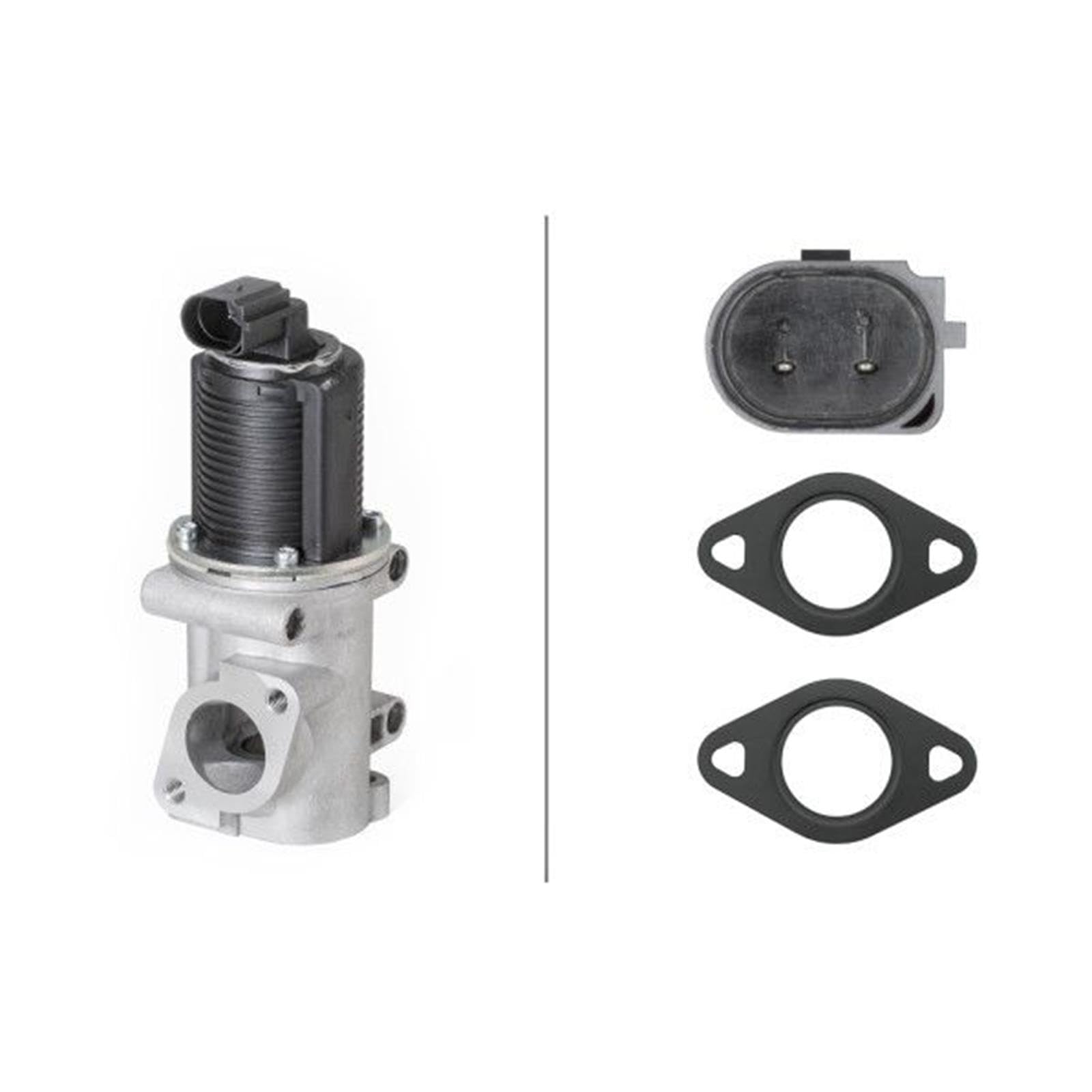 HELLA 6NU 010 171-541 Válvula EGR - electrónico - 2polos - con juntas