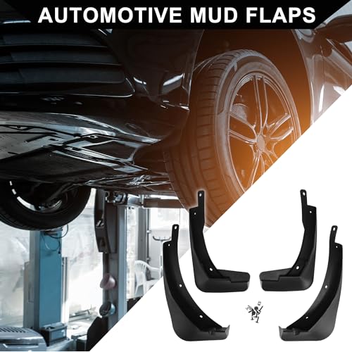Image of Mud Flap Splash Guard with Mount Accessories for Volkswagen T-Roc TRoc 2017-2021 / Front & Rear Side Mud Guards /Durable / 1 Set
