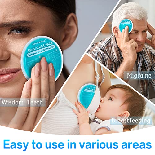 General-Medi-Ice-Packs-for-Injuries-4-Pack-Soft-Gel-Cold-Pack-Reusable-Hot-and-Cold-Compress-for-Migraine-Relief-Sprains-Muscle-Pain-Bruises-Injuries