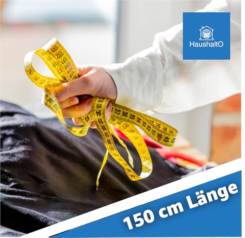 2 in 1 - Maßband 150 cm - Präzises Messen - Schneidermaßband cm + INCH Massband - Aufbewahrungsbox