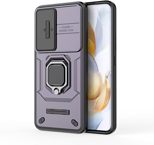 Miniatura 3 de Kukoufey Compatible con carcasa de soporte Honor 90 5G, con cubierta deslizante para lente de cámara compatible con funda Honor 90 5G REA-AN00