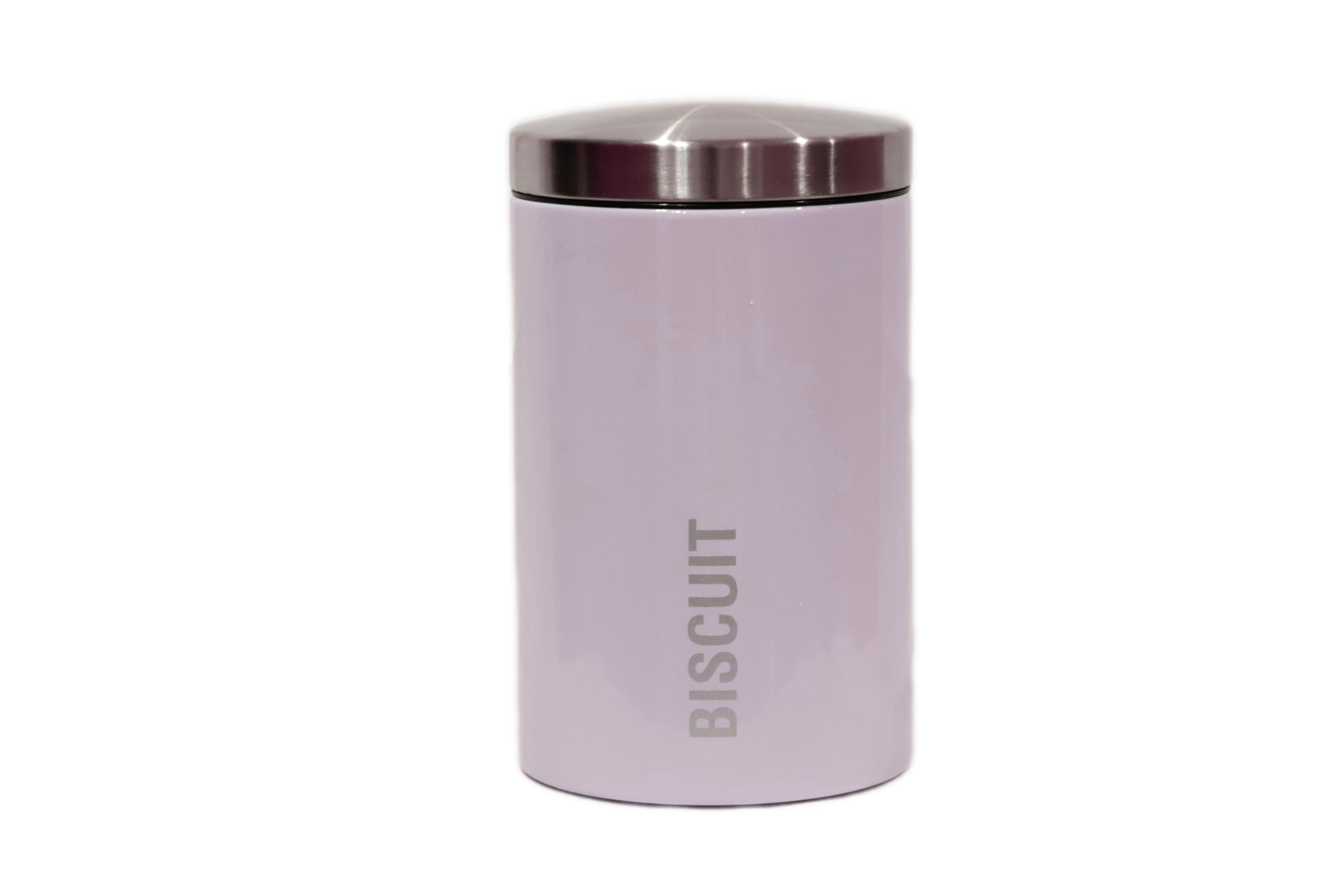Kabalo Pink Kitchen Large Airtight Biscuit Barrel Jar Cookie And Food Stainless Steel Storage Canister Tin