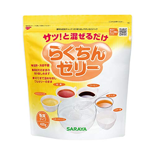 サラヤ ゼリー食調整食品 らくちんゼリー 420g チャック付 58027