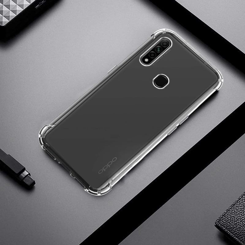 Image of Case Creation New Oppo A31 Premium Imported 0.3mm Crystal Clear Totu Silicone Transparent Flexible Soft Corner Protection with TPU Slim Back Case Color Variation Cover for Oppo A31