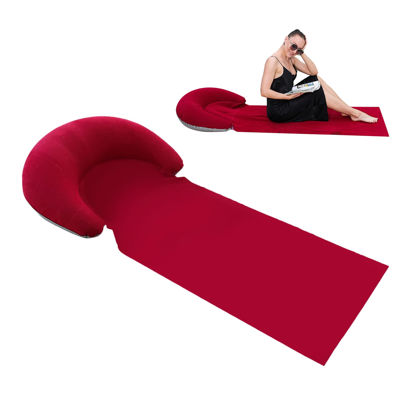 Sand Mats for Beach Inflatable Pillow Beach Lounger Chair