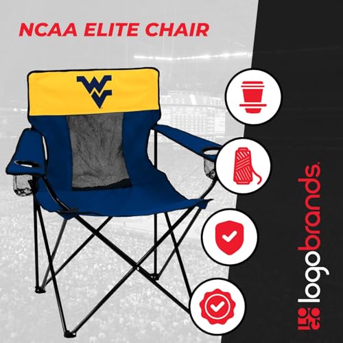Logobrands 239-12E Logo Brands Ncaa West Virginia Mountaineers Elite Chair thumb #3
