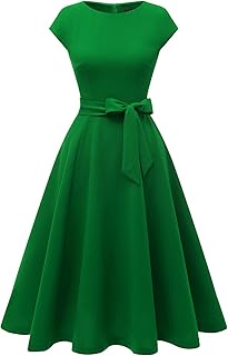 DRESSTELLS Fall Dresses for Women Casual Swing A-Line Tea Dress Winter Cocktail Prom Dress