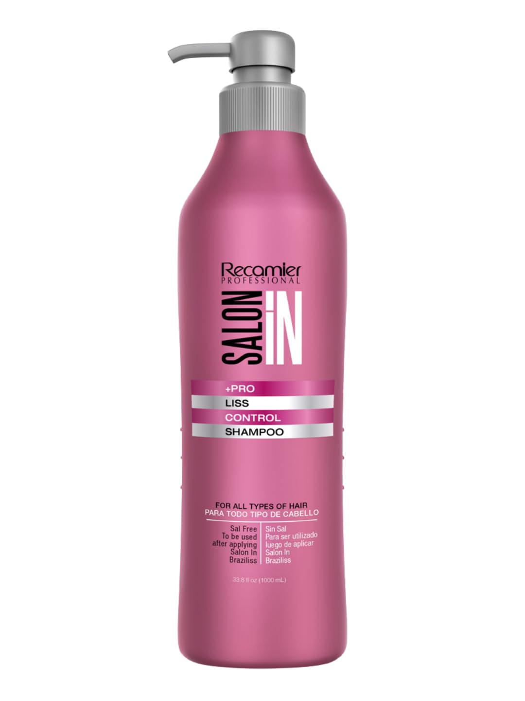 Salon In Recamier Liss Control Shampoo – 33.8 fl oz | Frizz Control & Shine for Unruly or Frizzy Hair