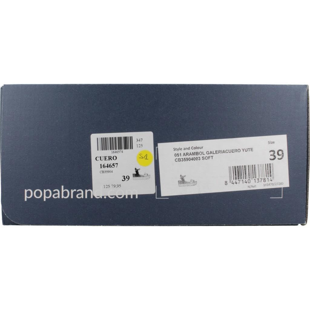 POPA Sandalia Casual de Ante y Yute, con Plataforma y cuña - CB35904-003 para: Mujer