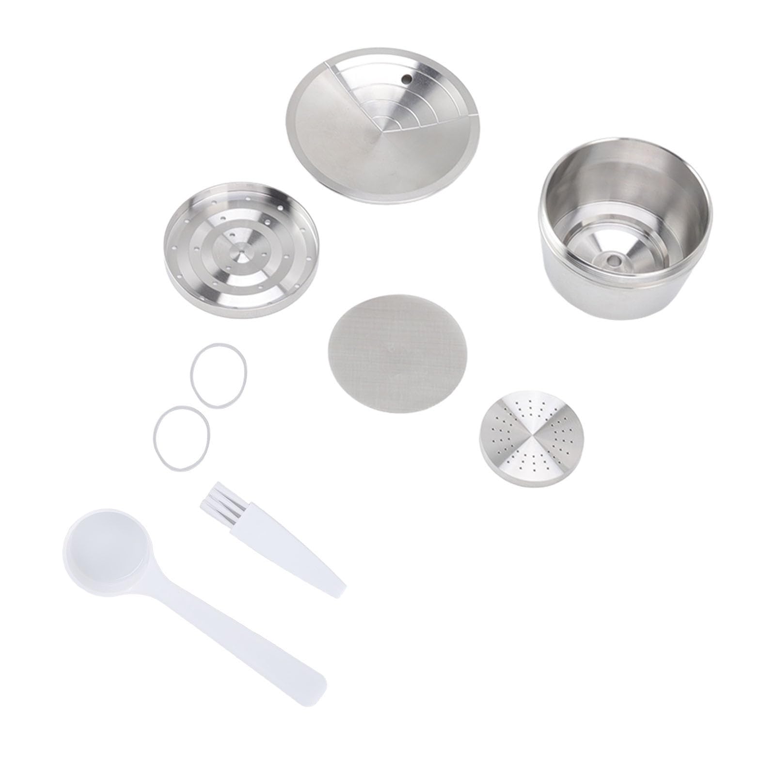 Cápsulas de café Recargables, Kit de Cápsula de Acero Inoxidable Filtro Reutilizable Filtro Waycap Dolce Junta Junta Cosco PRESIÓN PRESIONAND