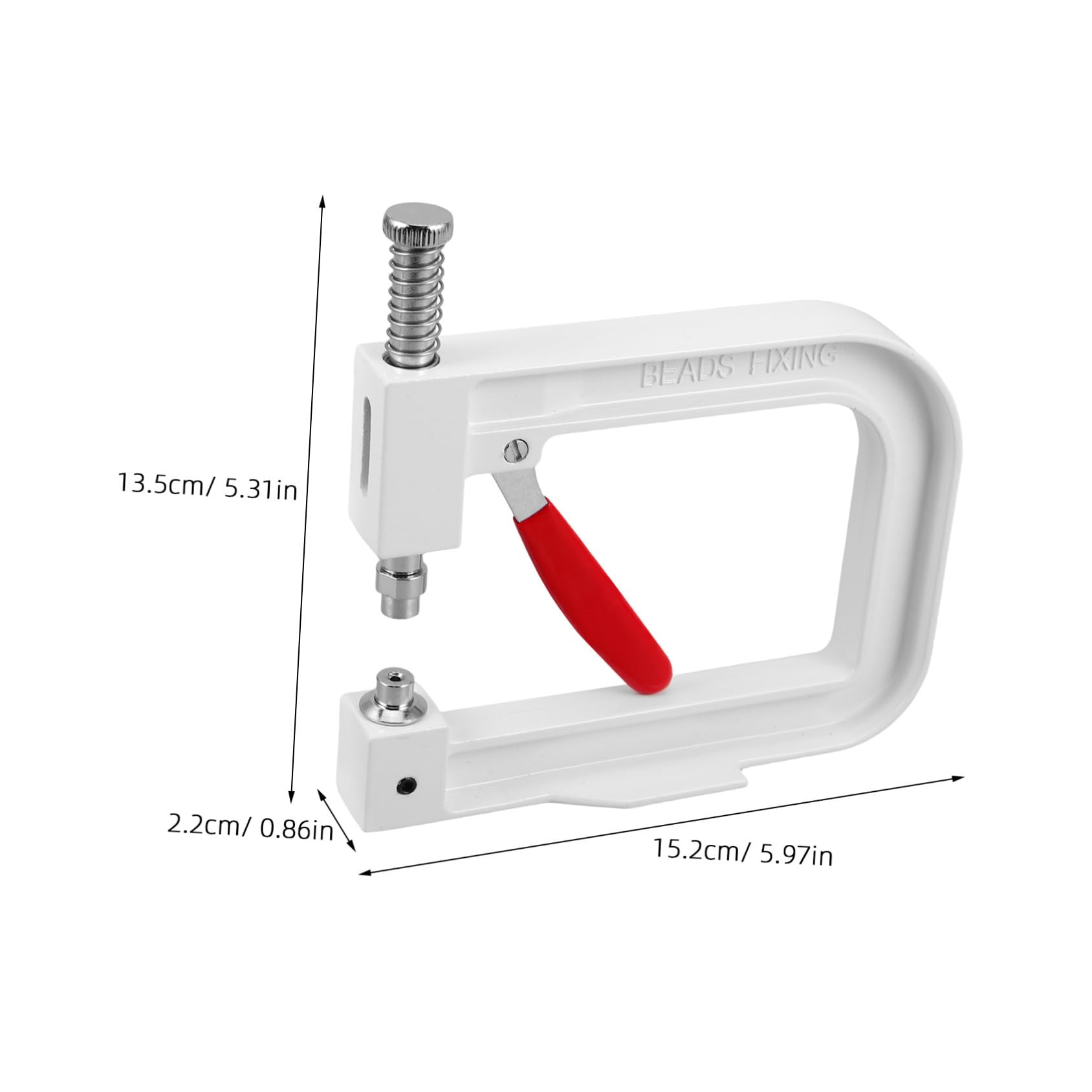 DIYEAH Máquina Manual para Engastar Perlas, Metal y Plástico, Portátil y Compacta para Joyería y Proyectos Creativos