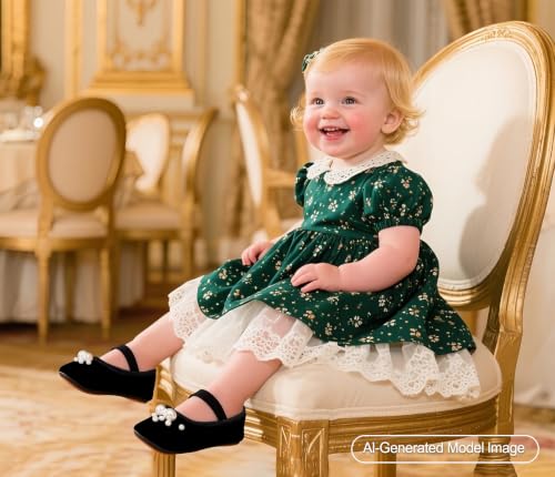 Image of PHIRAMIN Toddler Girl Mary Jane Dress Shoes-Little Girl School Uniform Shoes for Wedding Party