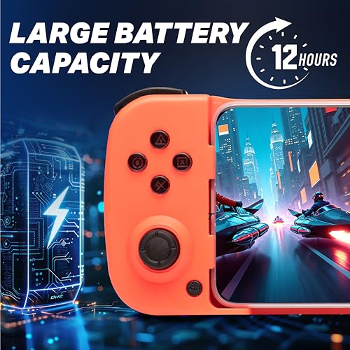 Image of NITHO Wireless Mobile Gaming Controller for iOS & Android Phones, PC, Tablets, Switch | Full Size Adjustable, Customizable Back Buttons, Joystick for Cloud Gaming, PS Remote Play, Arcade MFI Games