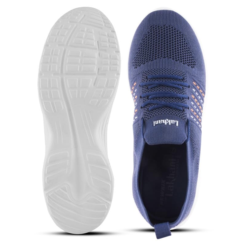 Image of Lakhani aashirwad Men's Sports Shoes | Lightweight Breathable Running Shoes for Men | PVC Upper, EVA Sole | Flexible, Comfortable Lace-Up Athletic Shoes
