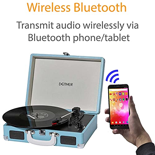 Denver VPL-120BT Lecteur de disque vinyle avec Bluetooth, USB, enregistrement sur MP3, entrée auxiliaire pour téléphone… - Les Beatles, Paul McCartney, John Lennon, RIngo Starr, George Harrison Denver VPL-120BT Lecteur de disque vinyle avec Bluetooth, USB, enregistrement sur MP3, entrée auxiliaire pour téléphone… – Image 3