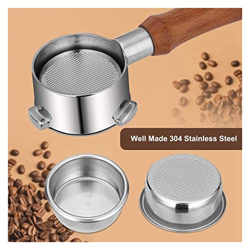 JUSTJUNFEN Ajuste de portafiltro sin Fondo de 54 mm for la Serie Breville 8, Café de Espresso de Acero Inoxidable… - Imagen 6