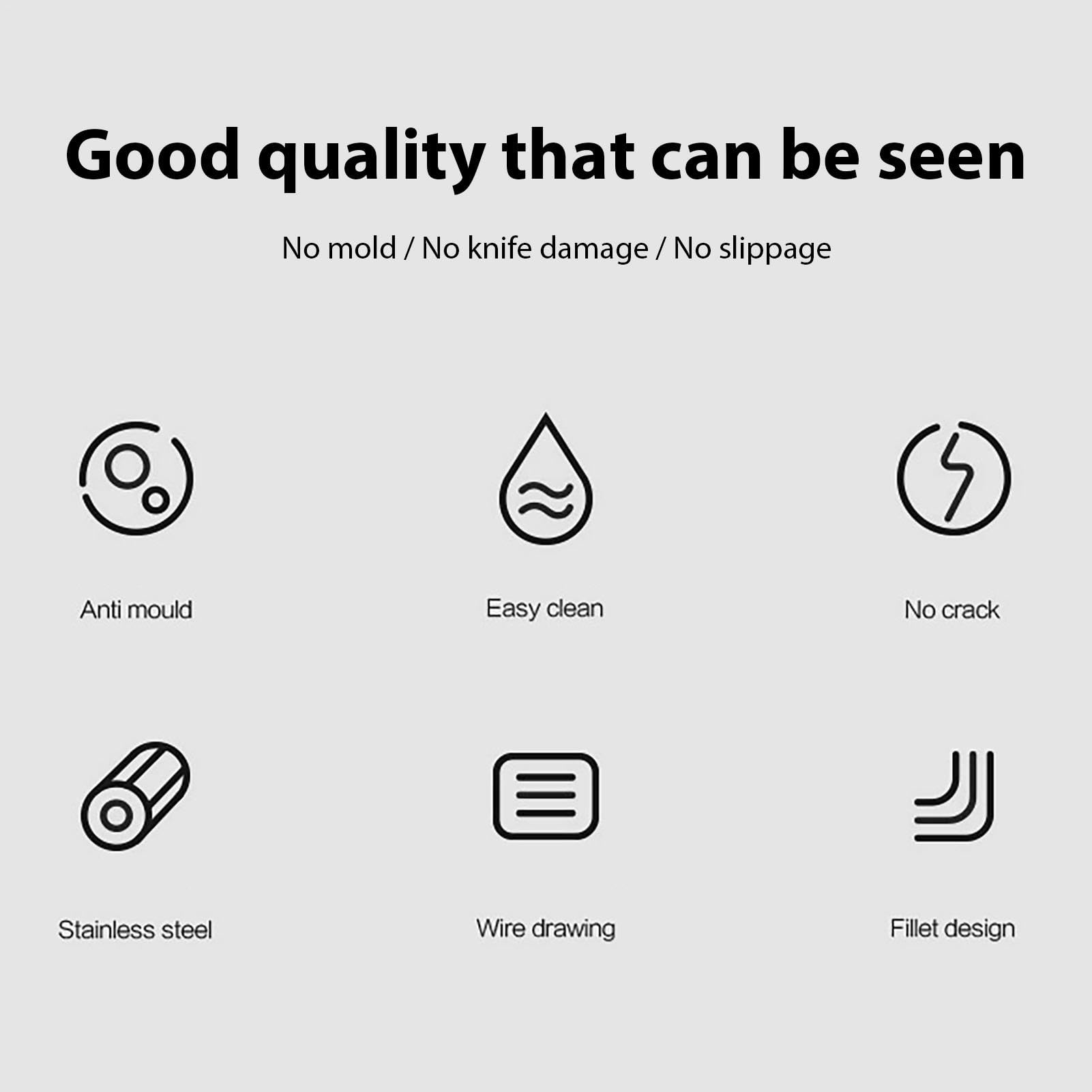 Meat Cutting Board - Titanium Chopping Board, Stainless Steel Square Board  | Chinese Style Double-Sided Kitchen Board, Multifunctional Thickened  Cutting Board for Household Use: Cutting Boards, Mats & Sets: Amazon.com.au