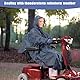 Fonakei Mobility Scooter Poncho mit Ärmeln, Rollstuhl-Regenponchos, Rollstuhl-Bezüge, wasserdichte Kapuze mit Kordelzug, Kapuze mit Futter, regenponcho für rollstuhl, Universalgröße, für Erwachsene